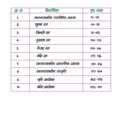 Medieval History (Part-I) - (सल्तनत काल) Handwritten Notes